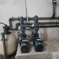 نصب پمپ و تانکر لوله کشی