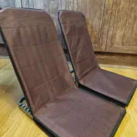 دو عدد صندلی برزنتی تاشو