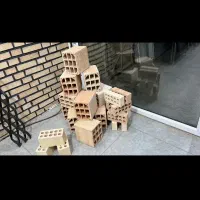 آجر سوراخی تک قلو ودوقلو|مصالح و تجهیزات ساختمان|آزادشهر, |دیوار