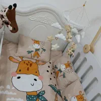 آویز تخت و تخت کنار مادر، روتختی زرافه،صندلی غذا|اسباب و اثاث بچه|رودسر, |دیوار