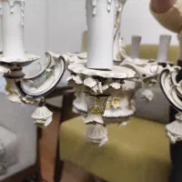 لوستر گل چینی|چراغ خواب و آباژور|مهران (ایلام), |دیوار