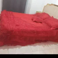 رو تختی دو نفره با رو کش بالشت