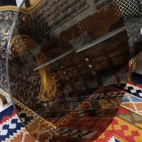 شیشه رو میزی  برنز