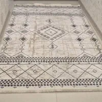 فرش ماشینی طرح مراکشی جفت ۴متری