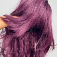 کلاهگیس پوستیژ بنفش بادمجونی