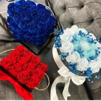 ساخت انواع گل روبانی دسته گل باکس|گل مصنوعی|نیشابور, شهرک ولیعصر|دیوار