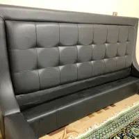 تخت چرمی و ۲ عدد پاختی|تخت و سرویس خواب|تهران, شهرک فرهنگیان|دیوار