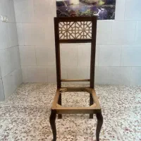 صندلی و میز با چوب چنار گره چینی با دست|کافی‌شاپ و رستوران|اصفهان, سنبلستان|دیوار