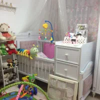 تخت نوزاد نوجوان ساحل چوب|تخت و سرویس خواب|ری, سیزده آبان|دیوار