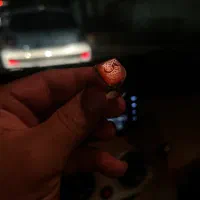 دست ساز خطی طرح نقطه عقیق یمنی پرتقالی|جواهرات|تبریز, |دیوار