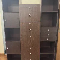 کمد کتاب به همراه کمدفایل کشودار ۵طبقه