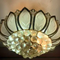 لوستر خورشیدی بزرگ|لوستر و چراغ آویز|تهران, دستغیب|دیوار