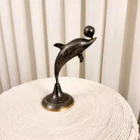 مجسمه دکوری دلفین برنجی