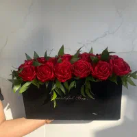 گل ربانی باکس هدیه رز جاودان باکس ولنتاین روز پدر