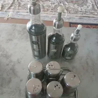 ست سه تایی روغن پاش وجا ادویه ای ۵تایی|ظروف سرو و پذیرایی|شهرکرد, |دیوار