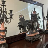 شمعدان ساعت برنز