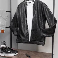 کاپشن چرم طرح پوست مار .پرداخت درب منزل|لباس|تهران, حشمتیه|دیوار