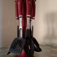 سرویس کفکیرملاقه 6تیکه اصلی جنس سیلکونی دسته استیل|ظروف پخت‌وپز|اسدآباد, |دیوار