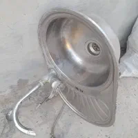 سینگ  تک لگن  قدیمی  به همراه شیرآلات