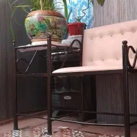 میز تلفن باروکش چرم|میز تلفن|زنجان, |دیوار