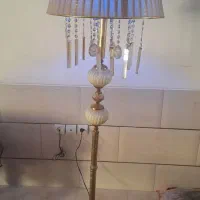 آباژور با اویزکریستال ابشاری|چراغ خواب و آباژور|شیراز, نصر|دیوار