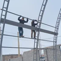 کلیه خدمات جوشکاری سالن ورزشی،اسکلت فلزی،شیروانی