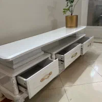 میز تلویزیون چوبی دو تکه