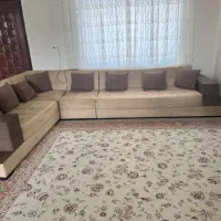 یک دست مبل ال|مبلمان خانگی و میز عسلی|بجنورد, |دیوار