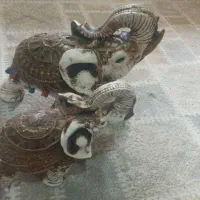 مجسمه فیل مادر وبچه