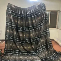 دو عدد پرده با یک عدد یالان کاملا نو|پرده، رانر، رومیزی|اصفهان, شهرک قدس|دیوار