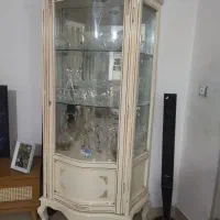 بوفه رنگ استخوانی جنس چوب گردو