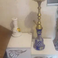 قلیان برنجی باشیشه سه پوست