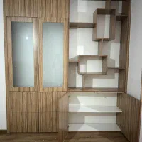 کمد و قفسه کتاب|کتابخانه، شلف، قفسههای دیواری|اردبیل, |دیوار