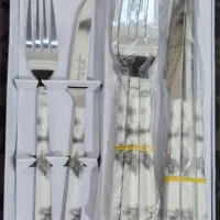 ست چاقو و جنگال میوه خوری و قاشق بستنی خوری|ظروف سرو و پذیرایی|رامهرمز, |دیوار