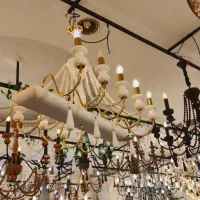 آویز / لوستر /روستیک/چوبی