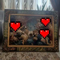 تابلو زیبا طرح آبشار خوش رنگ