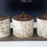 جا‌ ادویه‌ در‌ چوبی سنگ مصنوعی