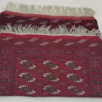 قالیچه دستباف ترکمن  فرش قدیمی دست بافت|فرش|مشهد, فلسطین|دیوار