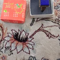 انگشتر طلاروس نگین لاجورد