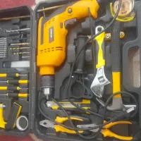 دریل چکشی با کلی آچار و چکش و...|ابزارآلات|دهق, |دیوار