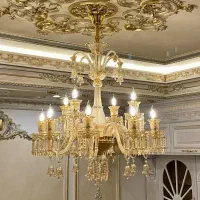 لوستر باکارات باکارا عسلی شامپاینی شفاف