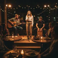 گروه موسیقی پاپ برای اجرا زنده