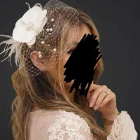 گیره گل سر با تور زنبوری عروس