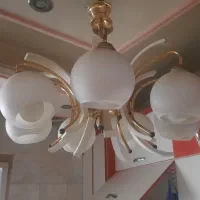 لوستر سفید طلایی