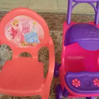 صندلی و کالسکه پلاستیکی  کودک