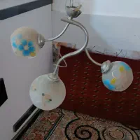 لوستر  وپنج  عدد لامپ نو دو تومن