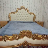 سرویس خواب تخت دونفره۲عدد پاتختی درآور آیینه تابلو