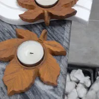 جا شمعی طرح برگ|مجسمه، تندیس، ماکت|بندر انزلی, مسکن مهر|دیوار