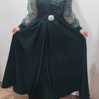 لباس مجلسی سبززمردی