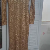لباس شب طلایی